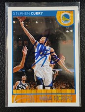 2013-14 NBA Hoops STEPHEN CURRY #124 GOLDEN STATE WARRIORS Signed Auto - RARE
