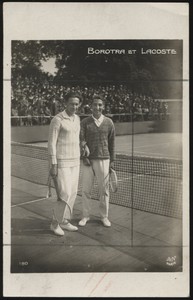 A&N - 'Jean Borotra (FR) and Rene Lacoste (FR)' (1924) - Used Tennis Postcard