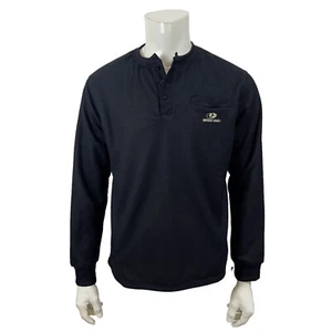 Mossy Oak Black Henley Sherpa Lined Pocket Logo Mens XXL - Picture 1 of 12