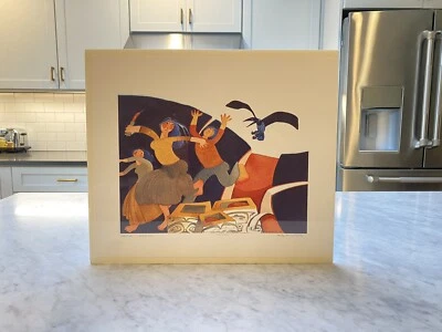 Litografía limitada firmada por Rie Muñoz 1978 "Whale Legend" como nueva Foto 1 de 4