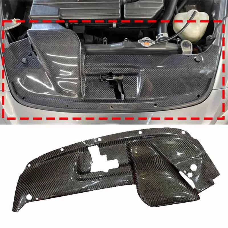 Cubierta del panel de enfriamiento del radiador de fibra de carbono real para Honda S2000 AP1 1999-03 Foto 1 de 4