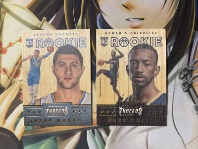 2014-15 Panini Threads BASKETBALL. Wood RC RUSS SMITH,JUSUF NURKIC RC NM MINT - Image 1 of 4