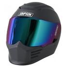 Simpson Speed Bandit Full Face Motorcycle Motorbike Scooter Helmet Black White