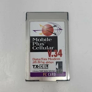 APEX Data Mobile Plus Cellular V.34 Data/Fax Modem 28.8/14.4kbps PC Card - Picture 1 of 2