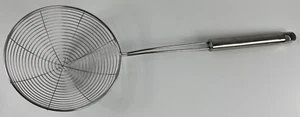 Colador Skimmer Cuchara Cuchara 5" Freír Colar Acero Inoxidable Freidora NUEVO - Imagen 1 de 5