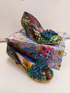 Irregular Choice 'Dazzle Razzle' GreenHeeled Shoes - EU Size 41 - Picture 1 of 20