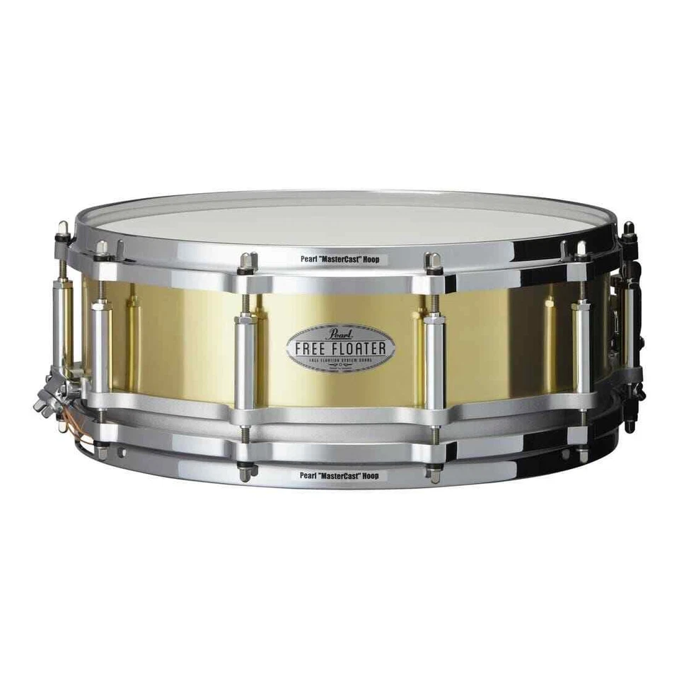 Pearl 14x5 Brass Free Floating Snare Drum - Image 1 of 3