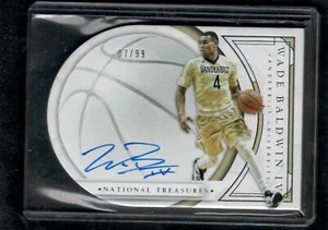 2016 PANINI NATIONAL TREASURES COLLEGIATE DIE-CUT SIGNATURES WADE BALDWIN IV /99 - Picture 1 of 1