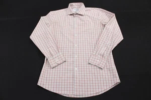 Mizzen Main Leeward Button Up Shirt Mens Small Trim Fit Light Red Long Sleeve - Picture 1 of 9