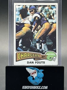 Topps Dan Fouts #367 1975 RC Chargers Salón de la fama novato QB - Imagen 1 de 2