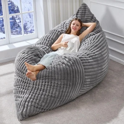 3 in 1 Bean Bag Chair Giant Bean Bag Chairs Convertible Bean Bag Floor Cushion - image 1 of 4