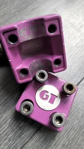 GT BMX PURPLE mallet STEM VINTAGE Old School 80's Bmx 1985 - Picture 1 of 24