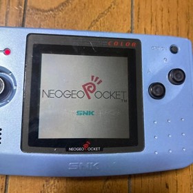 Neo Geo Pocket Color Console Blue SNK Rare Tested Working Used From Japan
