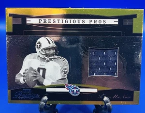 2005 Playoff Prestige Steve McNair Prestigious Pros Gold Game Used Jersey /100 - Picture 1 of 3