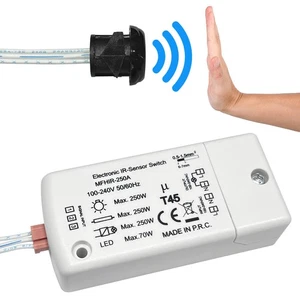 Cabinet Hand Movement Sensor Switch IR for LEDs MFHIR 250W - Picture 1 of 10