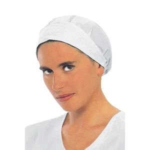 Cuffia Donna Bianca Senza Rete Taglia Unica Isacco - Cucina Caseificio - Foto 1 di 1