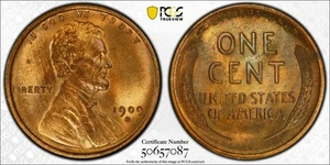 1909 S Lincoln Wheat Cent PCGS MS-65 RB CAC Lincoln - Picture 1 of 1
