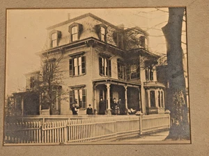HISTORISCHES BROOKLYN NEW YORK FOTOGRAFIE VIKTORIANISCHES HAUS MIT FAMILIE - Bild 1 von 2