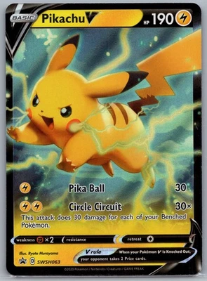 Pikachu V SWSH063 | Sword & Shield Promo Cards | NM-Mint - Image 1 of 2
