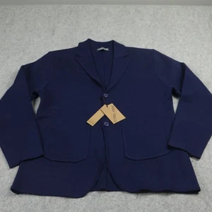 PJ Paul Jones Blazer Mens XL Navy Blue Knit Unstructured Casual Cardigan Jacket - Picture 1 of 11