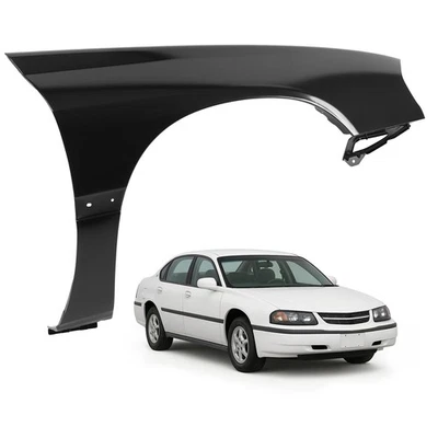 Front Fender For 2000-2005 Chevrolet Impala Black Passenger Side #89025178 - Imagem 1 de 4