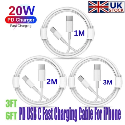 Type C to Type C Cable USB C Fast Charger Samsung Lead For iPhone 15 16 Pro Max - Image 1 of 4