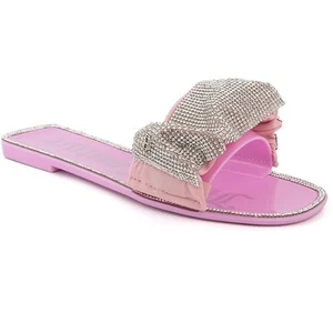 Juicy Couture Womens Hollyn Pink Slide Sandals Shoes 5 Medium (B,M) BHFO 9826 - Picture 1 of 4