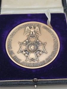 SAR Sons Of The American Revolution Washington Franklin Award Medal 1937  - Picture 1 of 9