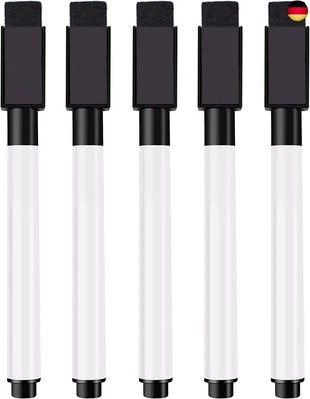 MARKE ILAMDEETEK Whiteboard Marker,Whiteboard Marker 5 Stück,Dry Erase Marker für Magnettafel F
