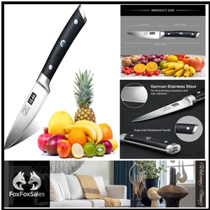 Edelstahl Schälmesser | Pakkaholzgriff | Präzisionsklinge - Bild 1 von 9