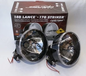 LIGHTFORCE 140 LANCE 70W HID 4WD SPOT DRIVING LIGHTS 4x4 NEW + WIRING LOOM - Bild 1 von 4