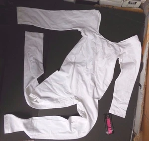 NWT Long sleeve Classic leg unitard Eurotard 10129 Womens 3X CottonSpandex WHITE - Picture 1 of 4
