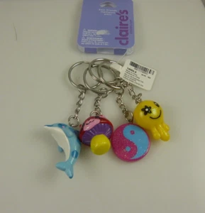 BFF 4 Llavero Delfín Ying Yang Llavero Bolso Etiqueta Best Friends Bling - Imagen 1 de 3