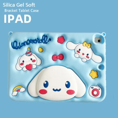 Cinnamoroll Silica Gel Soft Add Lanyard Bracket TabletCase For Apple iPad mini56 - Image 1 of 4