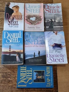 Danielle Steel, Lot Of 7 x Books, Leap of Faith, Matters of the heart (PB) GBL33 - Picture 1 of 8