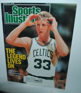 Vintage Sports Illustrated, March 21, 1988, Larry Bird, Celtics