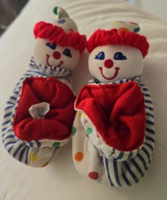 VNTG Kids II Clown Multi-Color Baby Infant Haunted Scary Colorful Clown Shoes  - Image 1 of 3