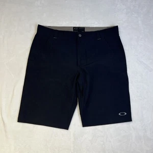 Pantaloncini chino vintage Oakley uomo taglia 38 logo "O" davanti piatto nero - Foto 1 di 11