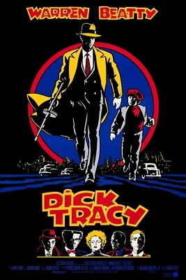 1990 Dick Tracy Movie Poster 11X17 Warren Beatty Madonna Al Pacino Mahoney 🍿