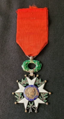 Ordre Légion d'Honneur 1870 Chevalier mono-face WW1 French Legion of Honor - Photo 1/3
