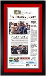 2025 Buckeyes Honored At The White House Vance Fumbles lol Framed Art Print! - Picture 1 of 1