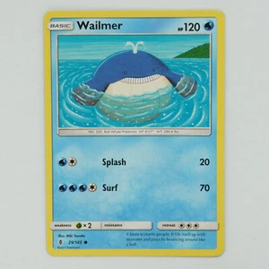 Wailmer 29/145 Common Sun & Moon: Guardians Rising Pokemon Card - Picture 1 of 2