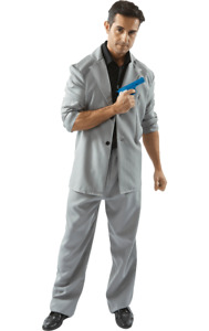 Mens Rico Tubbs Miami Vice 80s TV Grey Florida Detective Fancy Dress Costume