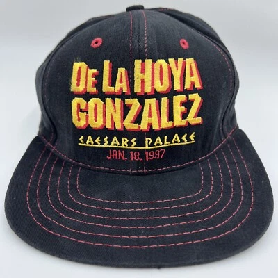 De colección 1997 Oscar De La Hoya vs Miguel Ángel Gonzales Sombrero Boxeo CMB Gorra de Recuerdo Foto 1 de 4