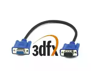 VGA Pass Through 3dfx Video Cable for 3DFX Voodoo 1 & 2 video card - Imagen 1 de 4
