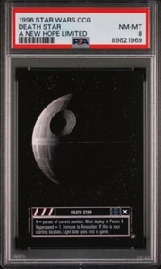 1996 Star Wars CCG A New Hope Limited Edition Death Star PSA 8 4603 - Picture 1 of 2