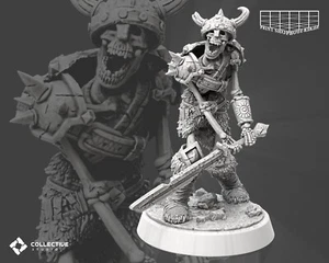 Scheletro Krieger miniatura combattente non morto spada figura per TTRPG come D&D 5e - Foto 1 di 20