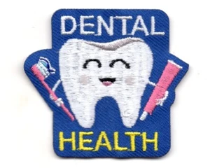 DENTAL HEALTH Hierro en Parche Dentista Dientes - Imagen 1 de 1