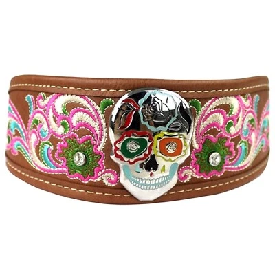 Montana West Sugar Skull Headband Brown - NWT - Image 1 of 2