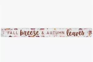 Stick Sign Fall Leaves Autumn Breeze Shelf Sitter Farmhouse Decor 16 inch - Picture 1 of 1